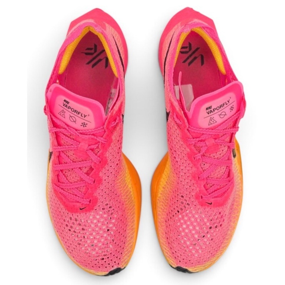 Nike ZoomX Vaporfly 3 Women's Size 9 Pink Orange Carbon Running Shoes DV4130-600 - Picture 4 of 10